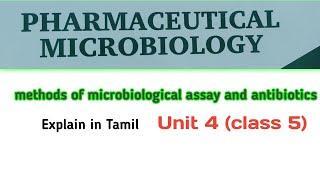 microbiological assay and antibiotics in tamil  cup plate method  learn with jeevith [upl. by Sigismond]