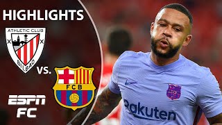 Memphis Depay rescues a point for Barcelona at Athletic Bilbao  LaLiga Highlights  ESPN FC [upl. by Noloc733]