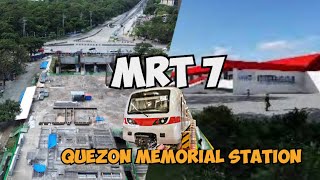 2nd Station ng MRT 7 ganito na pala  Quezon Memorial Station [upl. by Asuncion706]