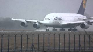 airbus A380  start z lotniska Okęcie [upl. by Sixel]