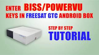 Import or Add BissPowervu Keys in Freesat GTMEDIA GTC ANDROID SET TOP BOX [upl. by Lita]