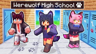 My FIRST Day at WEREWOLF High School in Minecraft [upl. by Bellew91]