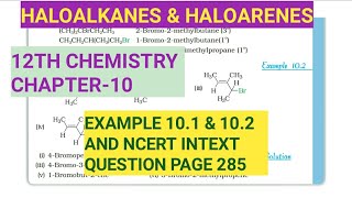 12th Chemistry Ch10Example 101 amp 102 and NCERT intext question page 285Study with Farru [upl. by Ennovyhs542]