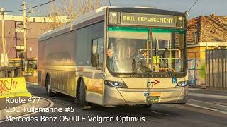 CDC Tullamarine 5 MercedesBenz O500LE Volgren Optimus [upl. by Kale]