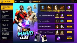 OB48 100 Free Magic Cube Exchange Event  New Event Free Fire Bangladesh ServerFree Fire New Event [upl. by Wallis]