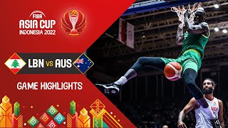 Lebanon 🇱🇧  Australia 🇦🇺  FINAL  Basketball Highlights  FIBAASIACUP 2022 [upl. by Zora4]