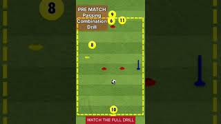 ULTIMATE Passing Combination Football Drill  PRE MATCH Soccer Drill soccer footballtraining [upl. by Sully]