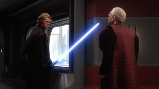 Palpatine Almost Kills Anakin in Revenge of the Sith [upl. by Ennayrb]