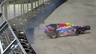 Olav Mol  F1 2010 Valencia  Megacrash Mark Webber [upl. by Etnud221]