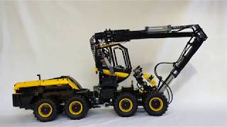 Lego Technic Ponsse Scorpion King tree harvester [upl. by Rebme113]