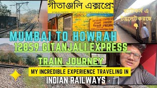 MUMBAI TO HOWRAH12859 GITANJALI EXPRESS TRAIN JOURNEY32HOURS JOURNEY । অভদ্র লোকটি কী করল দেখুন😤। [upl. by Cirdla354]