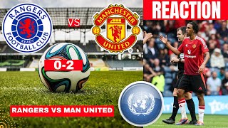 Rangers vs Manchester United 02 Live PreSeason Friendly Football Match Today Score Highlights [upl. by Eseerehc594]