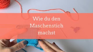 Maschenstich wie du zwei Strickstücke zusammennähst [upl. by Leen]