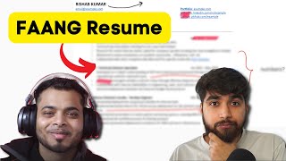 FAANG Resume writer ROASTS my Resume [upl. by Collete]