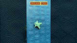 CUTE ORIGAMI OF FROG shorts viralshorts trending youtubeshorts origami [upl. by Ahsilrak]