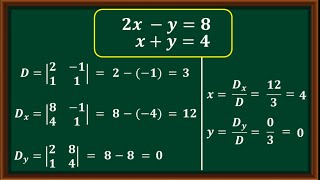 SPLDV  Metode Determinan matriks [upl. by Oruntha]