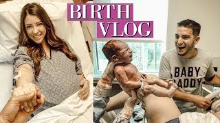 EMOTIONAL LIVE BIRTH VLOG  24 HOUR LABOR SUCCESSFUL VBAC [upl. by Eyaf786]