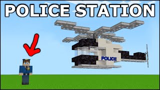 Minecraft 20 Police Build Hacks [upl. by Harutak]