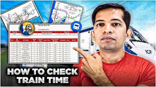 Train Time Table  How to check train time table  train time kaise pata kare [upl. by Valene]