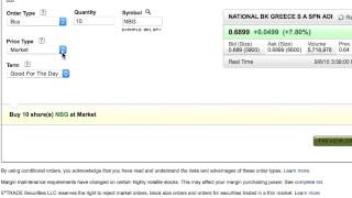 How to buy penny stocks with etrade 1min [upl. by Ijan13]