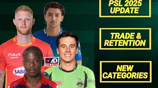 PSL 2025  Big update on PSL 10 trade and retention window  Ad sports [upl. by Eenahs]