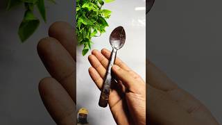 Coconut shell spoon making 🥥👈 diy craft shortsfeed shorts art [upl. by Esmaria181]