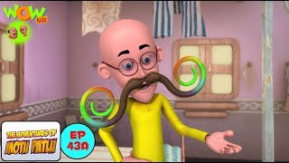 Motu Patlu Cartoons In Hindi  Animated cartoon  Patlu ki moochein  Wow Kidz [upl. by Ellenig]