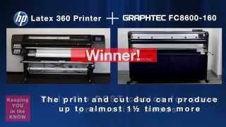 Graphtec amp HP  Print and Cut Duo Speed Test [upl. by Eibor470]