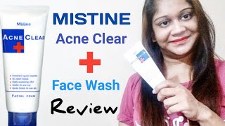 Mistine  Acne Clear  Foaming Face Wash Review [upl. by Haeckel]