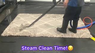 This is How we Clean Those Thick Shaggy Rugs Enjoy😎 [upl. by Mettah288]