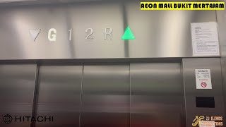 【RETAKE】Hitachi Elevator at AEON Mall Bukit Mertajam Penang Malaysia Lift 34 [upl. by Alyose589]