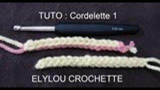 TUTO crochet  Cordelette  corde 1 fine est facile [upl. by Datnow]