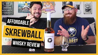 SKREWBALL Peanut Butter Flavored Whiskey AFFORDABLE Whisky Review  Bonus Drink [upl. by Karlow]