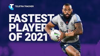 The fastest NRL players in 2021 [upl. by Dadinirt35]