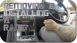 Removing and fitting a radio in a Mercedes SLK R170 [upl. by Aihseken]