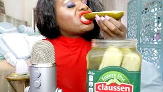 Pickle ASMR Eating SoundsBIG CrunchIntense  Spirit Payton [upl. by Blair]