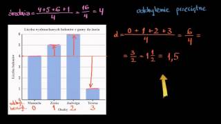 Odchylenie przeciętne  przykład [upl. by Obala]