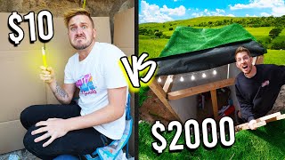 10 VS 2000 UNDERGROUND BUNKERS Budget Challenge [upl. by Sudaorb]