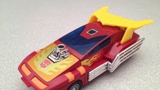 TRANSFORMERS G1 HOT ROD TOY REVIEW [upl. by Gesner441]