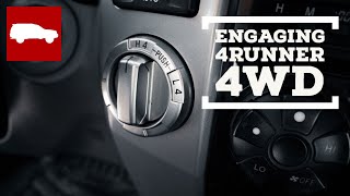 How To Engage Your Toyota 4runners 4WD For Beginners [upl. by Kcered]