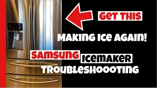 Samsung Ice Maker Not making ice 4 things you can do to get your ice maker working again DIY [upl. by Leahcym]