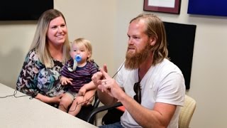 Father and son both receive cochlear implants to improve hearing speech [upl. by Melosa]