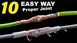 10 EASY WAY proper joint of electric wire cable [upl. by Samale]