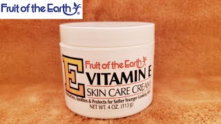 Fruit Of The Earth Vitamin E Skin Care Cream Review [upl. by Lura]