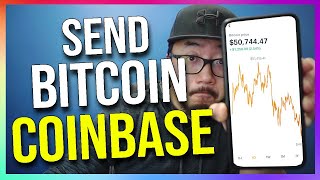 How to Send Bitcoin from Coinbase on Coinbase App Tutorial [upl. by Ical]