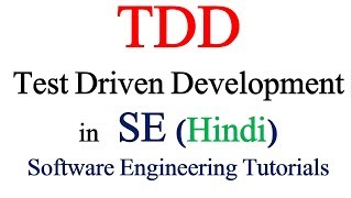 Test Driven Development in in Software Engineering  Software Engineering Tutorials [upl. by Ziwot773]