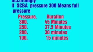 SCBA Time Duration Calculation [upl. by Sesmar276]