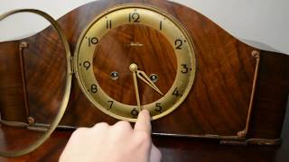 Mauthe Mantel Clock 1950s [upl. by Hgielak]