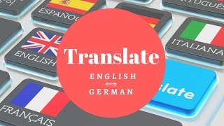 Übersetzung Englisch  Deutsch [upl. by Nert953]