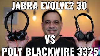 Jabra Evolve2 30 Vs Poly Blackwire 3325 Call and Audio Samples [upl. by Aradnahc]